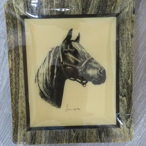 Hardy-Glenwood Polyester Composition Tray Picture Vintage (105V) - Picture 3 of 9